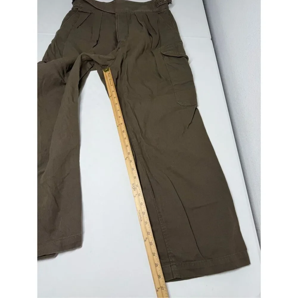 Banana Republic Linen Blend Front Pleated Gurkha Pant Size 10S See Description